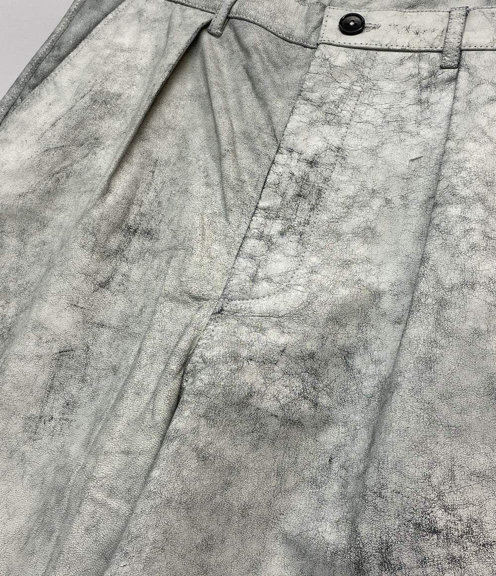 JOURNAL STANDARD Trisect ハーフパンツ 25-030-600-8050-1-0 山羊革 ホワイト メンズ SIZE L トライセクト