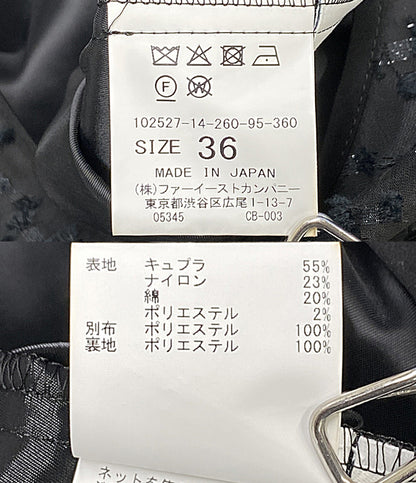 美品 ANAYI ノースリーブミニワンピース ラメカットジャガー 102527-14-260-95-360 レディース SIZE 36 アナイ