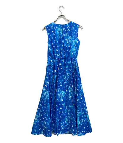 美品 ANAYI ノースリーブワンピース Veil Blue 102627-14-040-61-360 レディース SIZE 36 アナイ