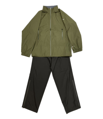 美品 PUROMONTE プロモンテ セットアップ ナイロンジャケット パンツ カーキ SR150M メンズ SIZE 3L