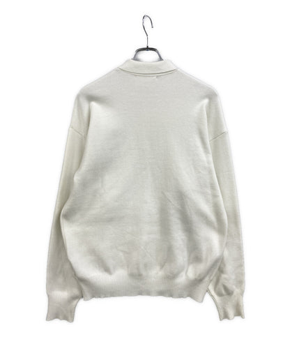 AMI Alexandre Mattiussi アミアレクサンドルマテュッシ 長袖ポロシャツ ホワイト メンズ SIZE XL