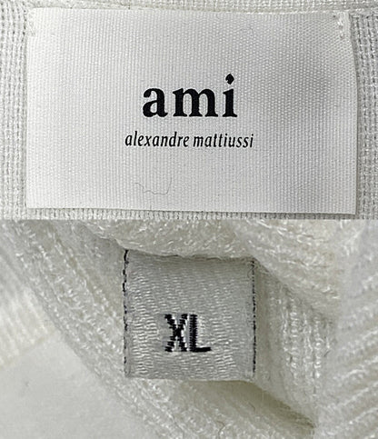 AMI Alexandre Mattiussi アミアレクサンドルマテュッシ 長袖ポロシャツ ホワイト メンズ SIZE XL