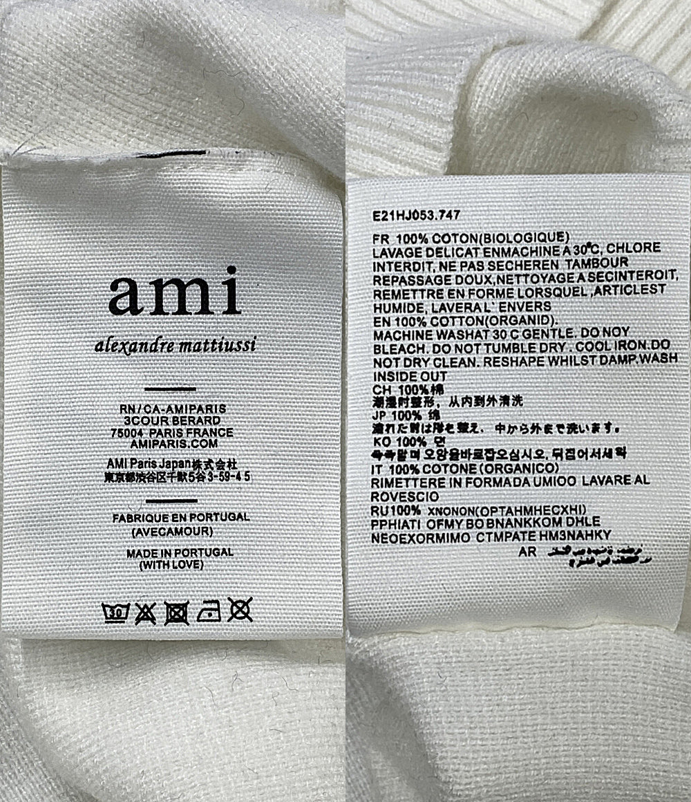 AMI Alexandre Mattiussi アミアレクサンドルマテュッシ 長袖ポロシャツ ホワイト メンズ SIZE XL