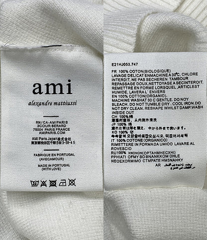 AMI Alexandre Mattiussi アミアレクサンドルマテュッシ 長袖ポロシャツ ホワイト メンズ SIZE XL