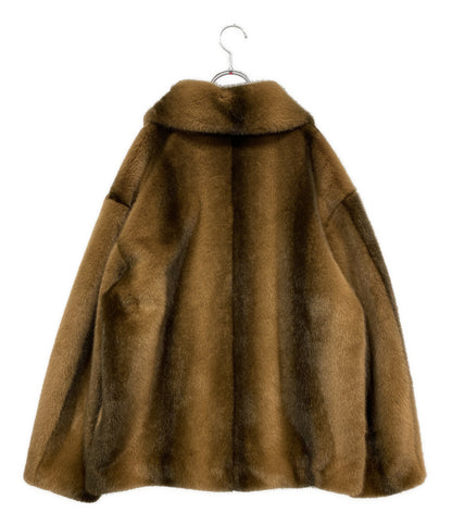 美品 SLY コート F／FUR FRONT HOOK COAT キャメル 030HAZ30-1381 レディース SIZE FREE スライ