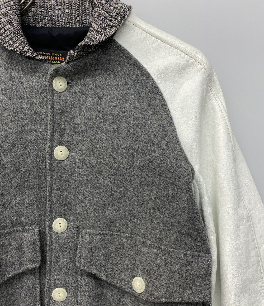 SKOOKUM スタジャン グレー メンズ SIZE 34 スクーカム