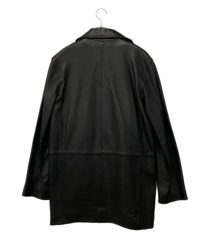 COLE HAAN レザーコート ブラック メンズ SIZE S コールハーン