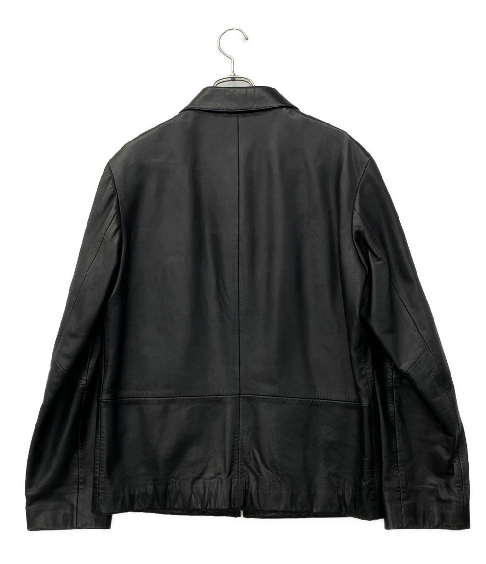 HUGO BOSS レザージャケット ブラック 羊革 メンズ SIZE S ヒューゴボス
