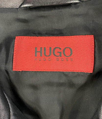 HUGO BOSS レザージャケット ブラック 羊革 メンズ SIZE S ヒューゴボス