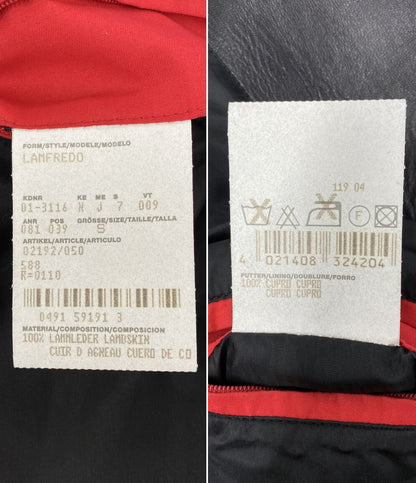 HUGO BOSS レザージャケット ブラック 羊革 メンズ SIZE S ヒューゴボス