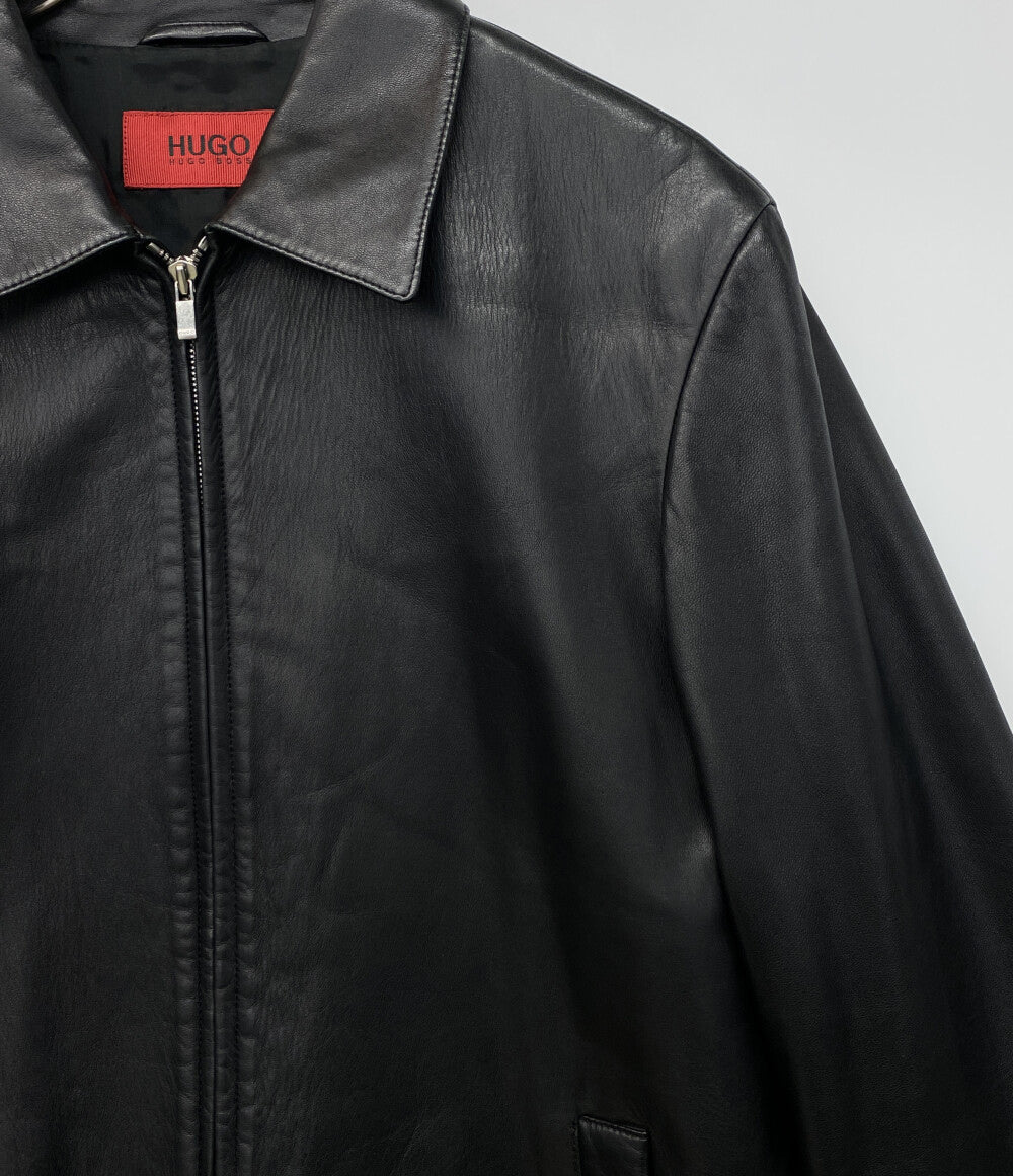 HUGO BOSS レザージャケット ブラック 羊革 メンズ SIZE S ヒューゴボス
