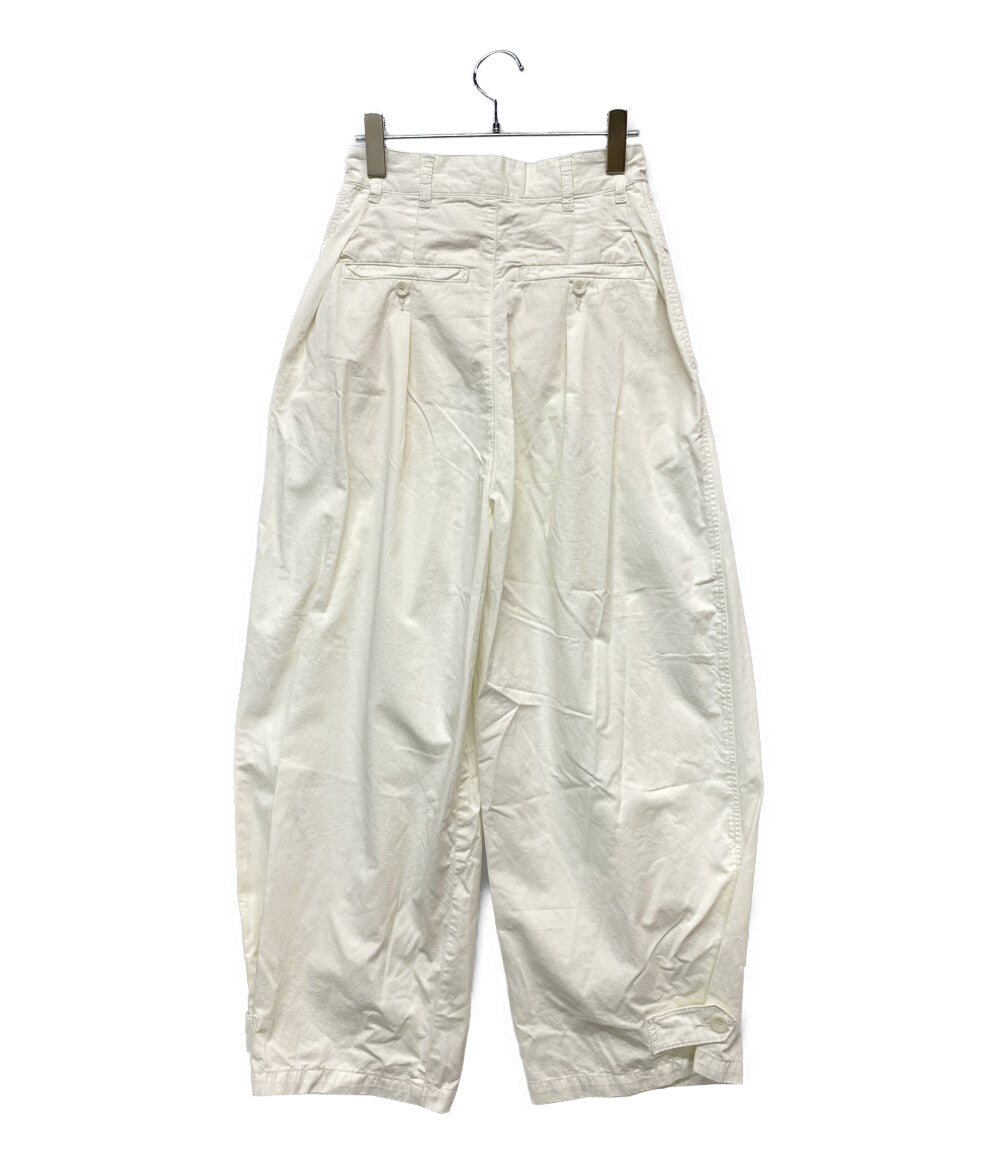 美品 crinkle crinkle crinkle クリンクルクリンクルクリンクル ガーメントダイ オーバータックパンツ CC-4529 レディース SIZE S