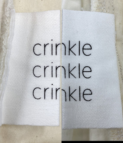 美品 crinkle crinkle crinkle クリンクルクリンクルクリンクル ガーメントダイ オーバータックパンツ CC-4529 レディース SIZE S