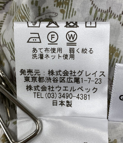 美品 Shower Party シャワーパーティー PEANUTS×リバティ ファブリックス スタンドフリルシャツ PN2631606 レディース SIZE 1