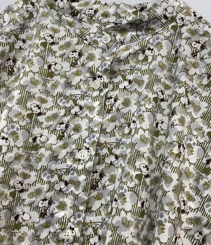 美品 Shower Party シャワーパーティー PEANUTS×リバティ ファブリックス スタンドフリルシャツ PN2631606 レディース SIZE 1
