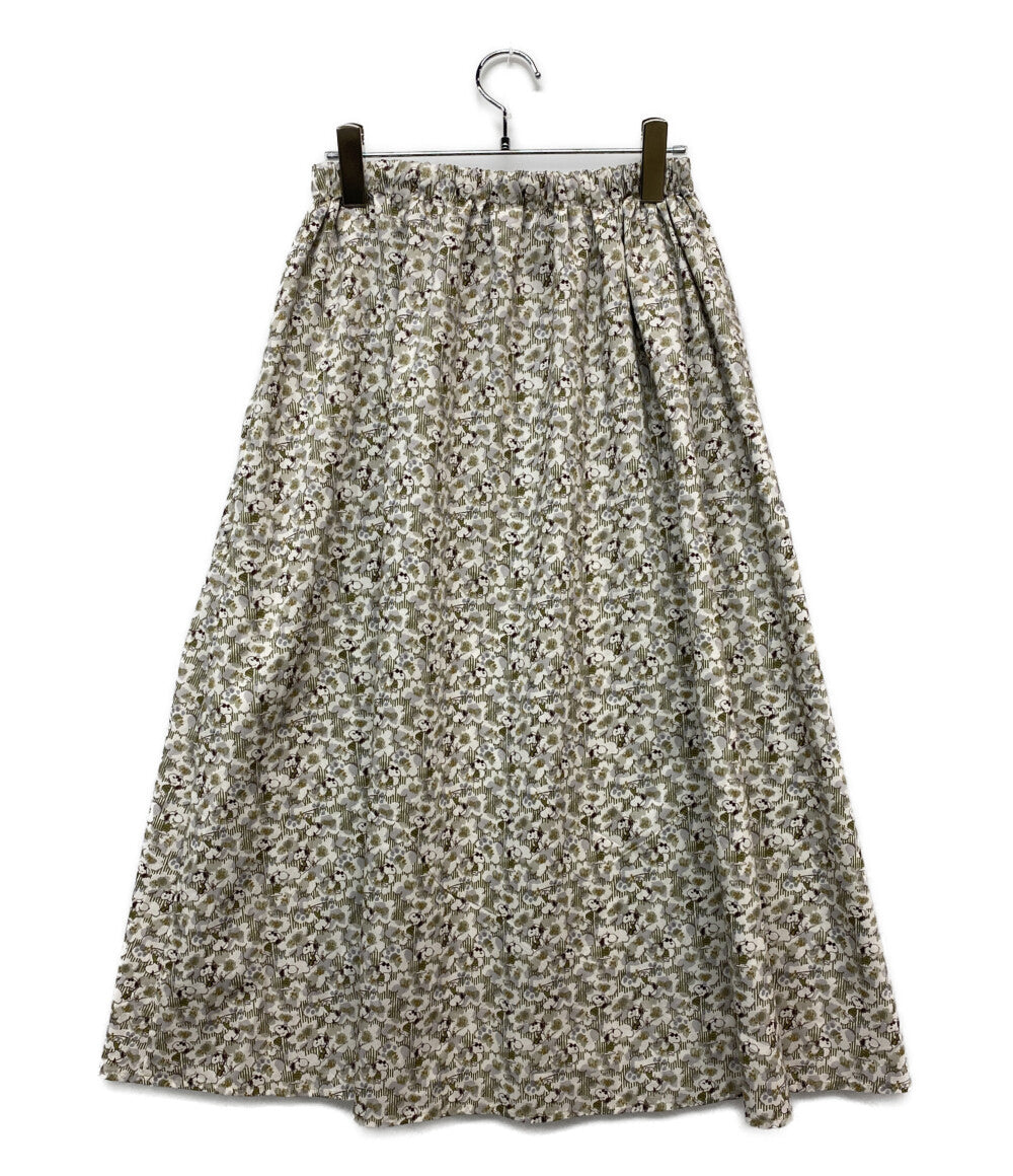 美品 Shower Party シャワーパーティー ギャザースカート PEANUTS×リバティ ファブリック PS2631610 レディース SIZE 1