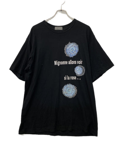 YOHJI YAMAMOTO 半袖Ｔシャツ 海洋生物モチーフ HK-T74-985 メンズ SIZE 3 ヨウジヤマモト