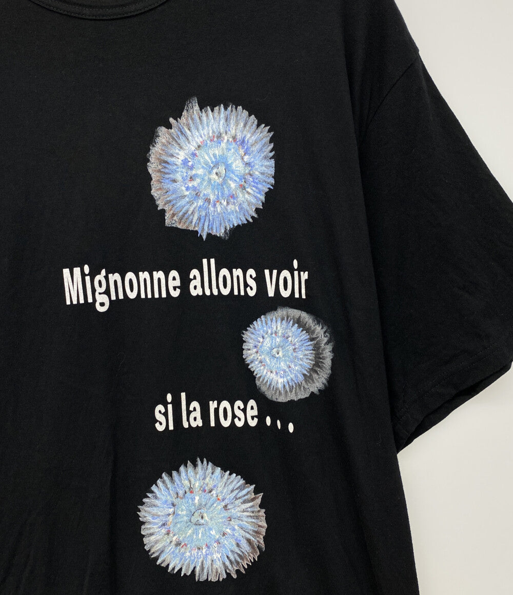 YOHJI YAMAMOTO 半袖Ｔシャツ 海洋生物モチーフ HK-T74-985 メンズ SIZE 3 ヨウジヤマモト