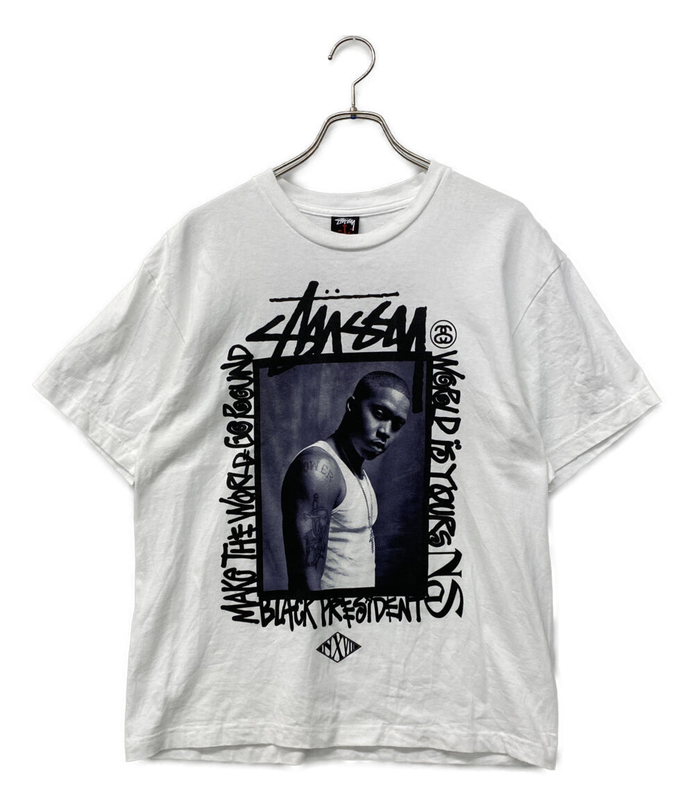 STUSSY 半袖Ｔシャツ NAS×NEXUS VII フォトグラ メンズ SIZE L ステューシー