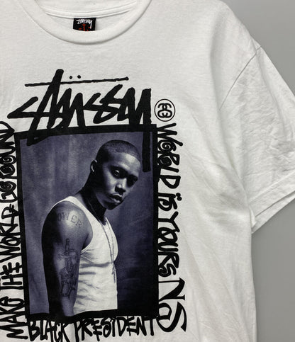 STUSSY 半袖Ｔシャツ NAS×NEXUS VII フォトグラ メンズ SIZE L ステューシー