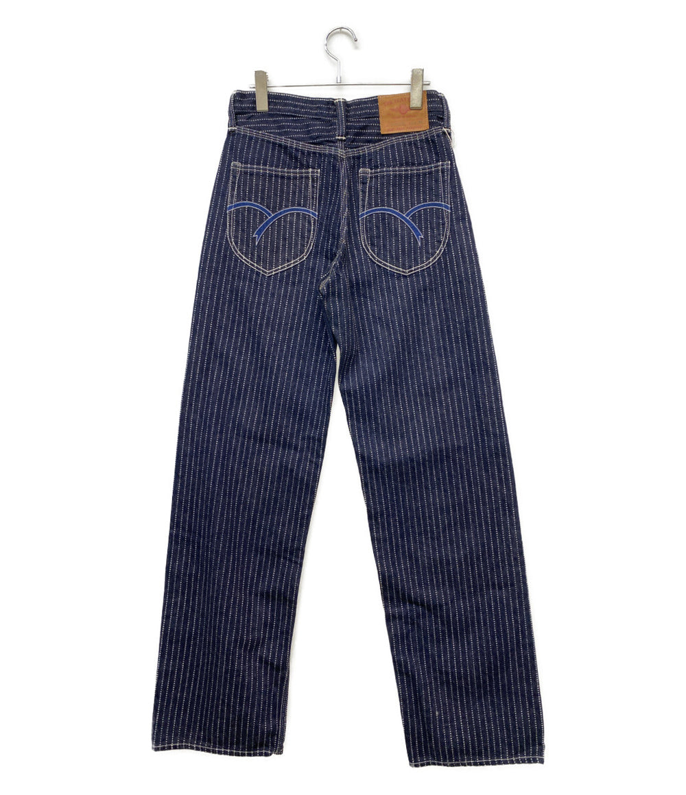 美品 THE FLAT HEAD ウォバッシュワイドストレートパンツ F-WP703 メンズ SIZE 30 ザフラットヘッド