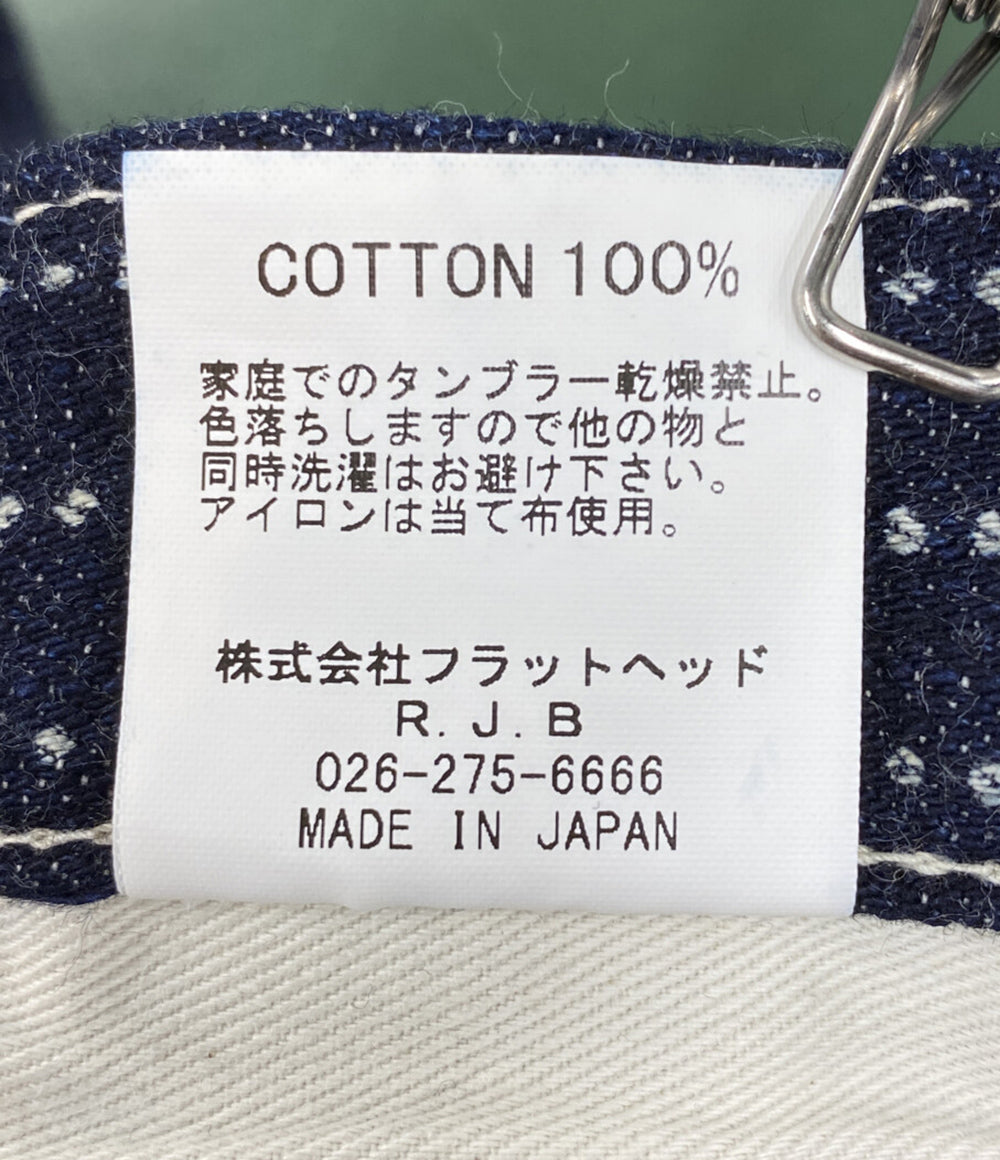 美品 THE FLAT HEAD ウォバッシュワイドストレートパンツ F-WP703 メンズ SIZE 30 ザフラットヘッド