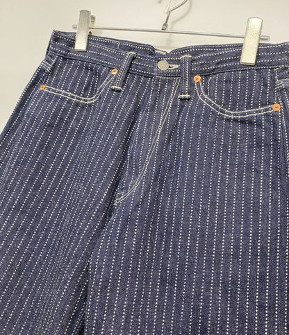 美品 THE FLAT HEAD ウォバッシュワイドストレートパンツ F-WP703 メンズ SIZE 30 ザフラットヘッド