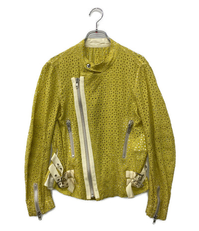 sacai レースブルゾン イエロー 12-01595 レディース SIZE 2 サカイ