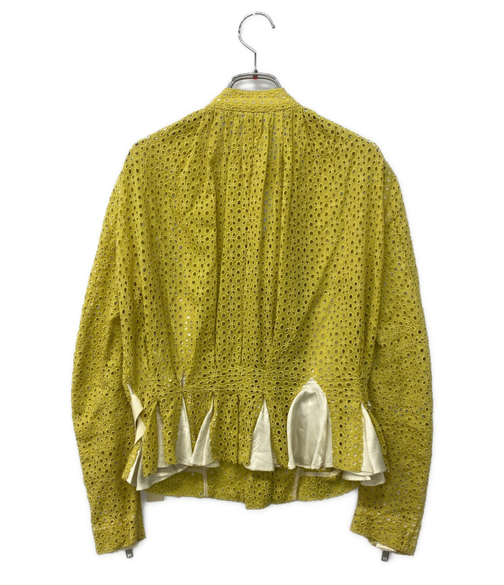 sacai レースブルゾン イエロー 12-01595 レディース SIZE 2 サカイ