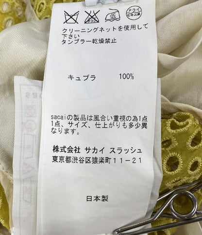 sacai レースブルゾン イエロー 12-01595 レディース SIZE 2 サカイ