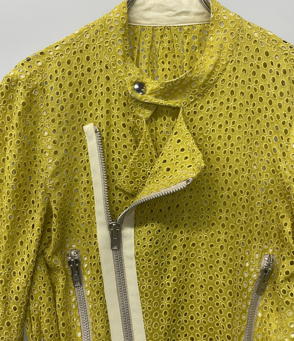 sacai レースブルゾン イエロー 12-01595 レディース SIZE 2 サカイ