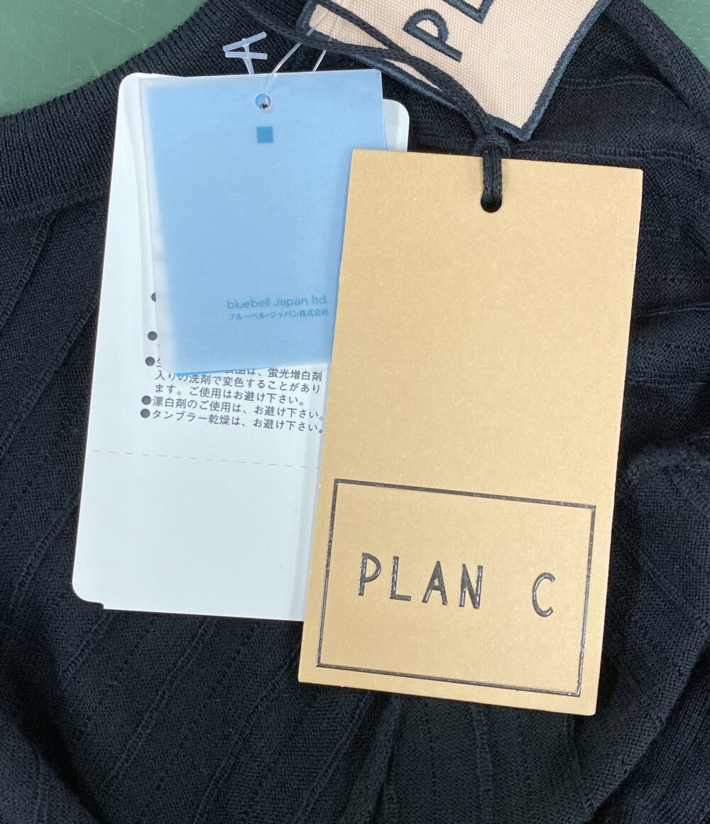 PLAN C ニット ウール ブラック 41.MGCMF01K01FW003 レディース SIZE 34 プラン シー