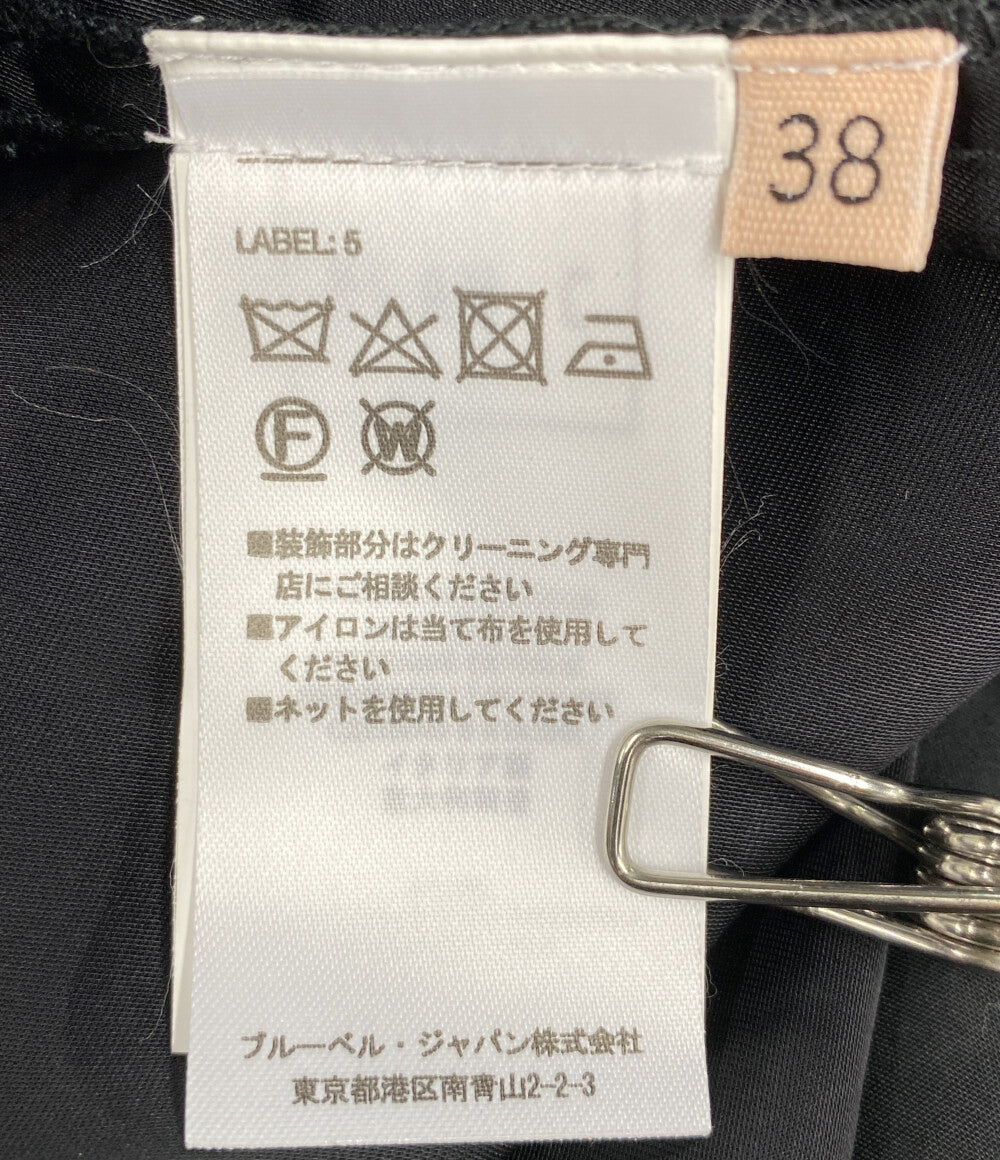 美品 PLAN C 長袖ワンピース レーヨンドレープドレス 32.ABCAE58KZ0TV003 レディース SIZE 38 プラン シー
