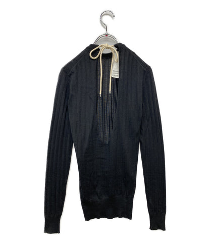美品 PLAN C ニット ウール ブラック 41.MGCMF01K01FW003 レディース SIZE 34 プラン シー
