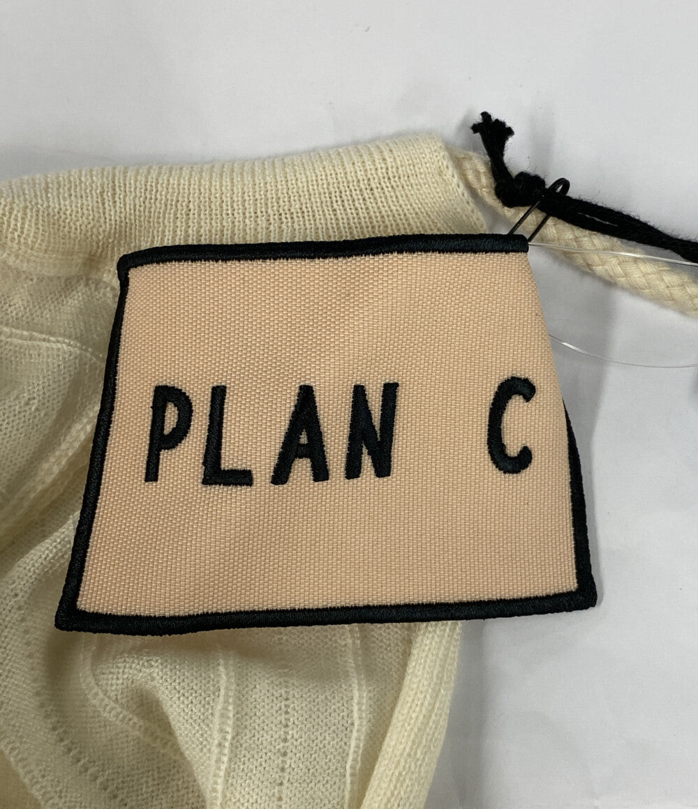 PLAN C ニット ウール ホワイト 41.MGCMF01K01FW003 レディース SIZE 34 プラン シー
