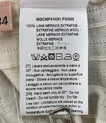 PLAN C ニット ウール ホワイト 41.MGCMF01K01FW003 レディース SIZE 34 プラン シー