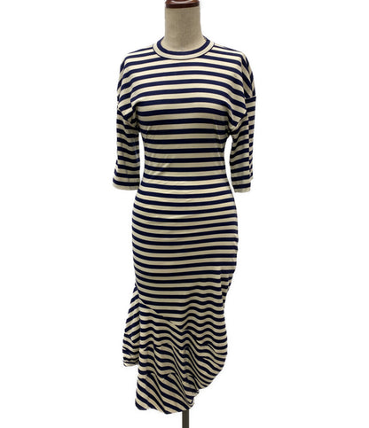 PLAN C 半袖ワンピース ストライプドレス 41.ABCJF14JSBTJ022 レディース SIZE 34 プラン シー