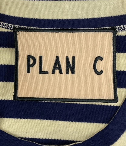 PLAN C 半袖ワンピース ストライプドレス 41.ABCJF14JSBTJ022 レディース SIZE 34 プラン シー