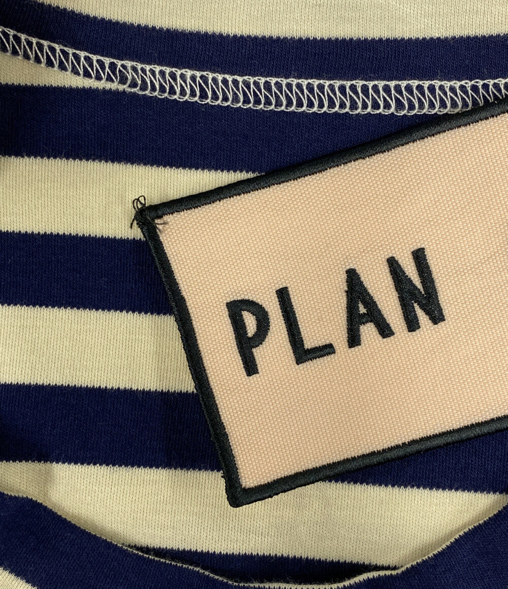 PLAN C 半袖ワンピース ストライプドレス 41.ABCJF14JSBTJ022 レディース SIZE 34 プラン シー