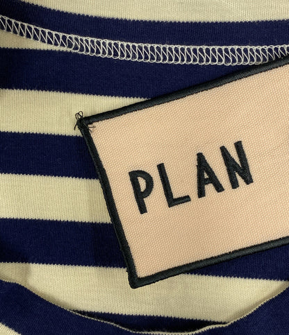 PLAN C 半袖ワンピース ストライプドレス 41.ABCJF14JSBTJ022 レディース SIZE 34 プラン シー