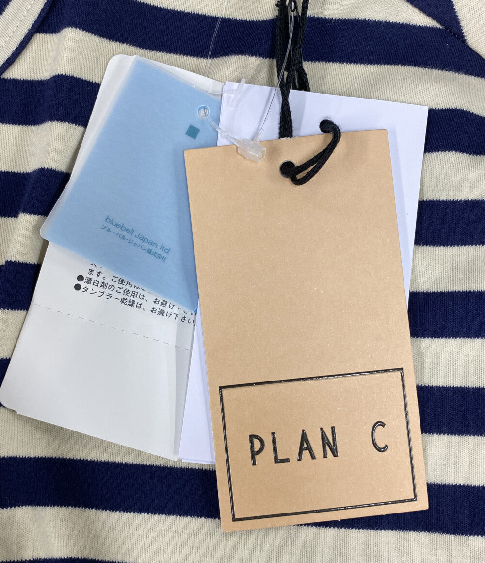 PLAN C 半袖ワンピース ストライプドレス 41.ABCJF14JSBTJ022 レディース SIZE 34 プラン シー
