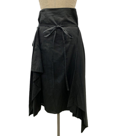 PLAN C コットンアシンメトリースカート ブラック 41.GOCAF08FB0TC107 レディース SIZE 36 プラン シー