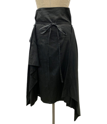PLAN C コットンアシンメトリースカート ブラック 41.GOCAF08FB0TC107 レディース SIZE 36 プラン シー