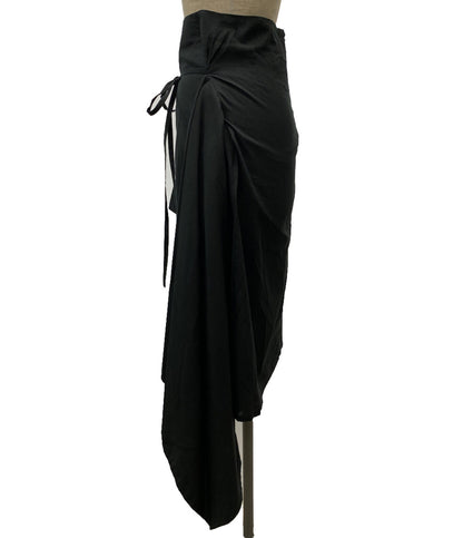 PLAN C コットンアシンメトリースカート ブラック 41.GOCAF08FB0TC107 レディース SIZE 36 プラン シー