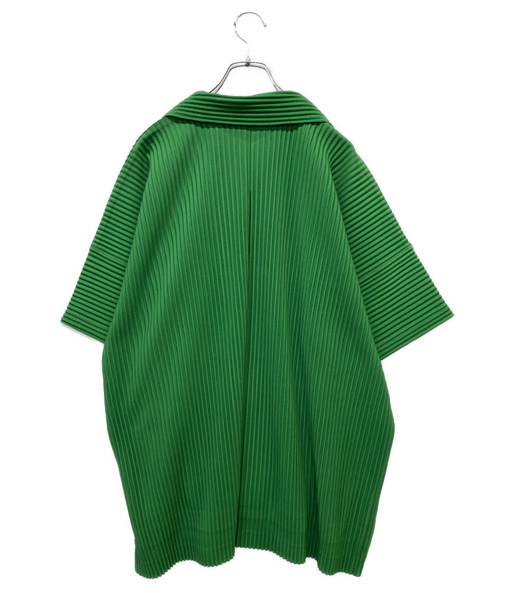 美品 HOMME PLISSE ISSEY MIYAKE 半袖シャツ HP33JJ103 メンズ SIZE 3 オム プリッセ イッセイミヤケ