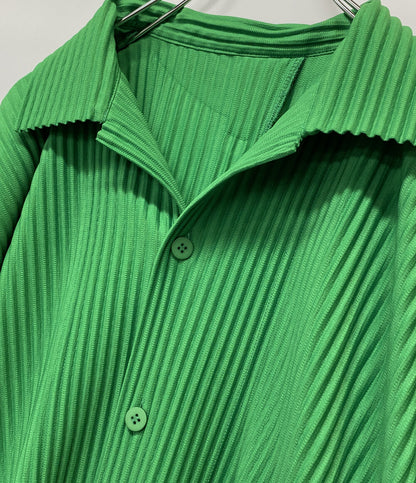 美品 HOMME PLISSE ISSEY MIYAKE 半袖シャツ HP33JJ103 メンズ SIZE 3 オム プリッセ イッセイミヤケ