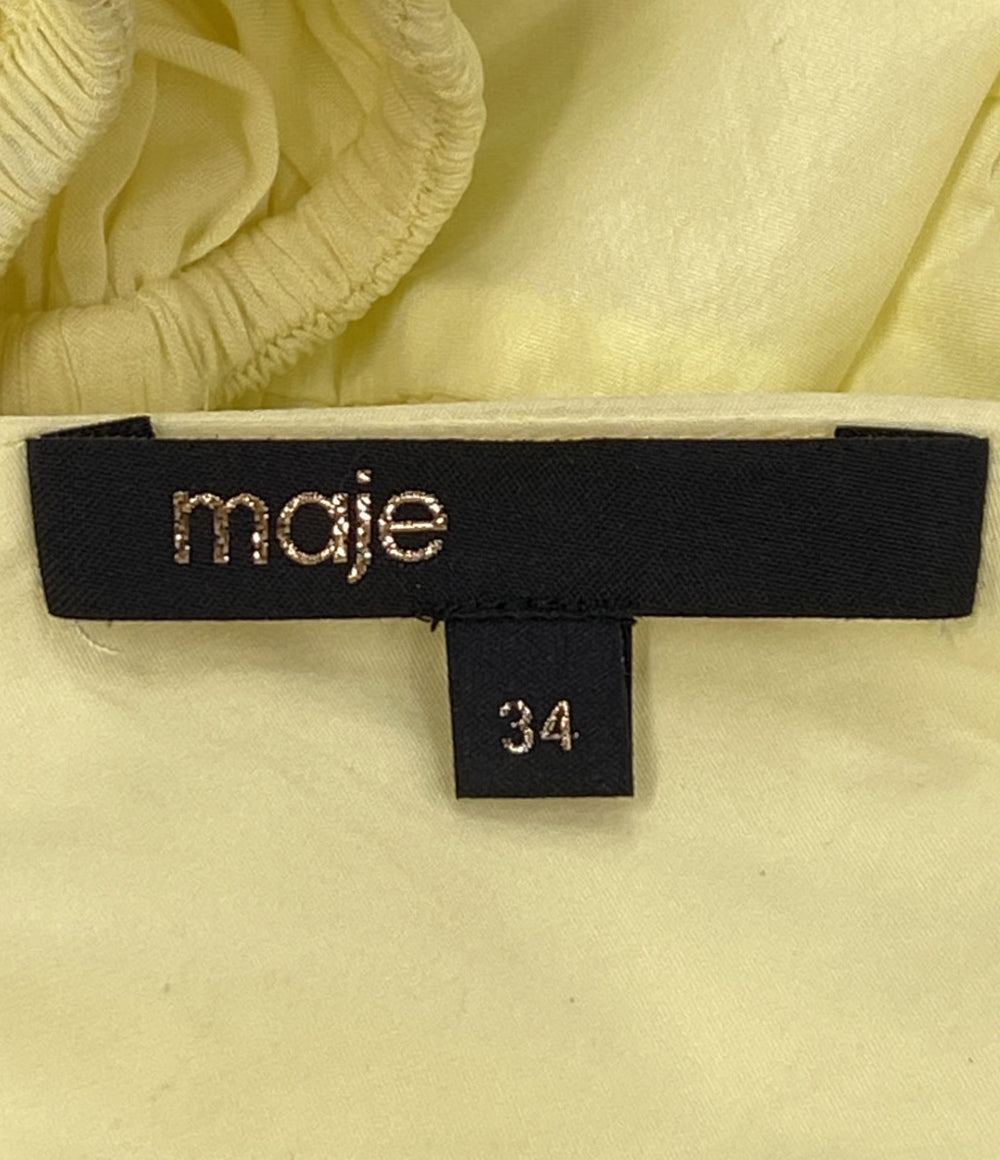 maje シャーリングタフタミディドレス レディース SIZE 34 マジェ