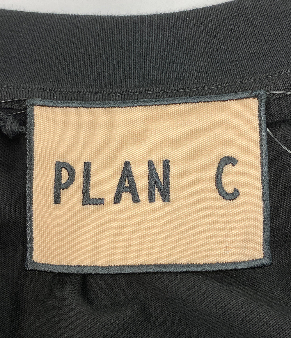 美品 PLAN C 長袖ワンピース アシンメトリーワンピースドレス 41.ABCAF09KHZTV027 レディース SIZE 38 プラン シー