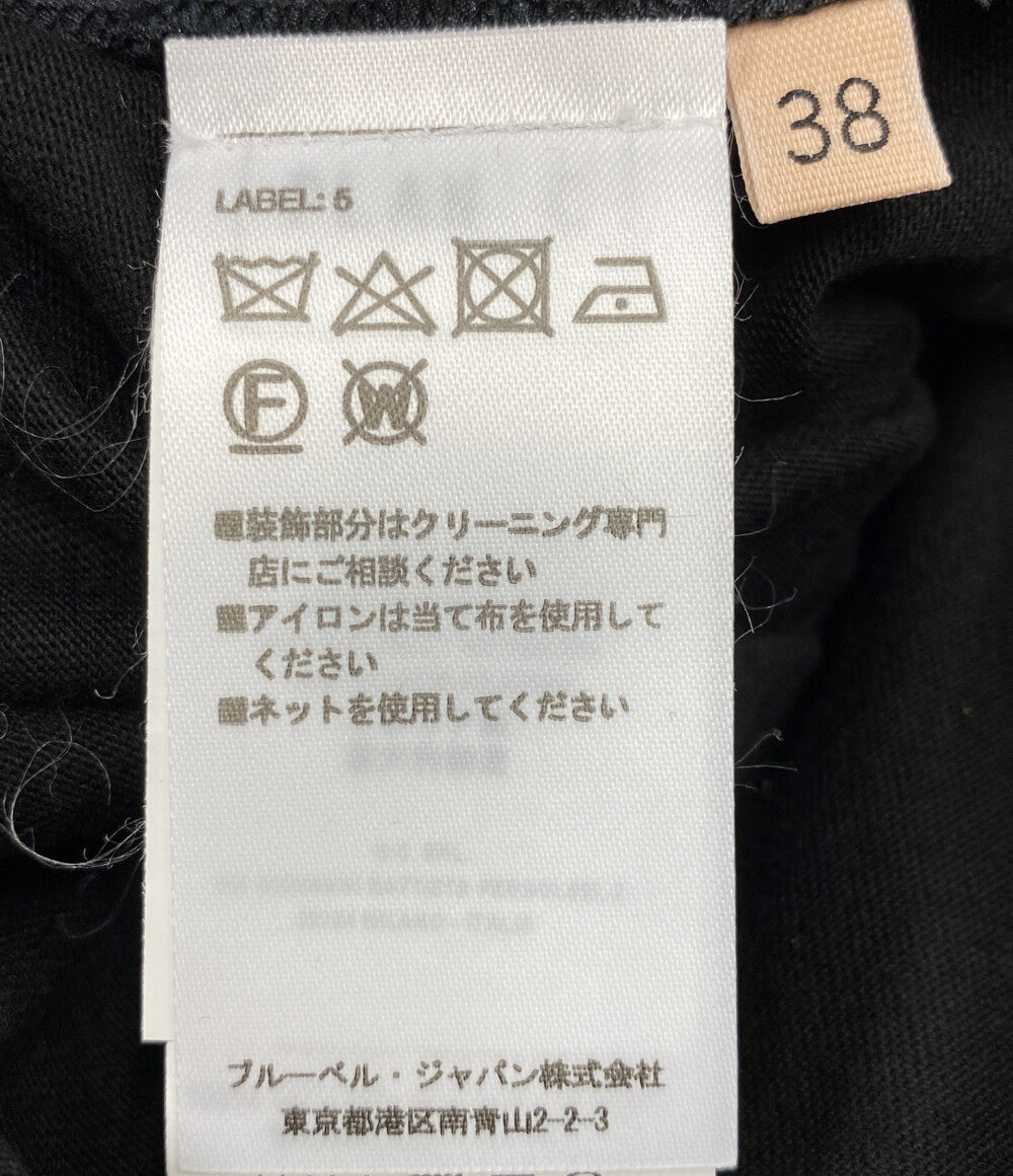 美品 PLAN C 長袖ワンピース アシンメトリーワンピースドレス 41.ABCAF09KHZTV027 レディース SIZE 38 プラン シー