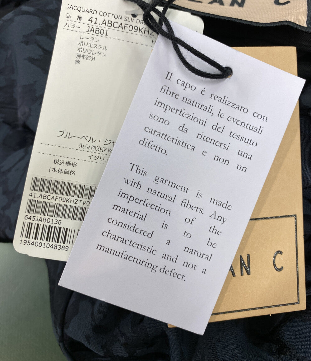 美品 PLAN C 長袖ワンピース アシンメトリーワンピースドレス 41.ABCAF09KHZTV027 レディース SIZE 36 プラン シー